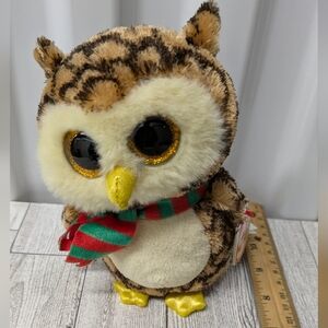 Ty Wise Brown and Tan Owl Plush